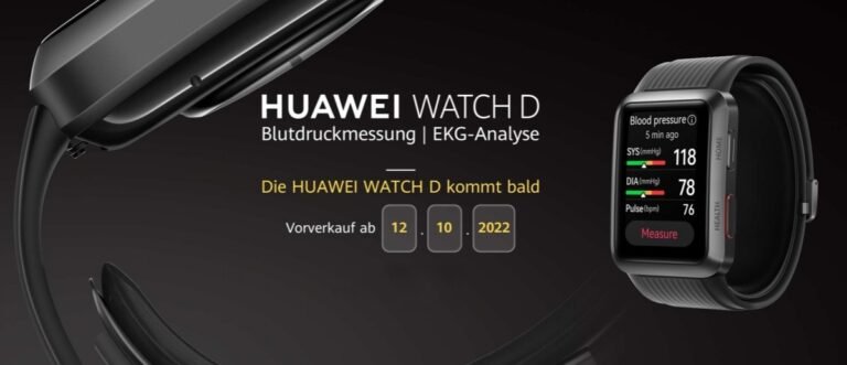 Beginning on October 12, the Huawei Watch D will be available for purchase in Europe