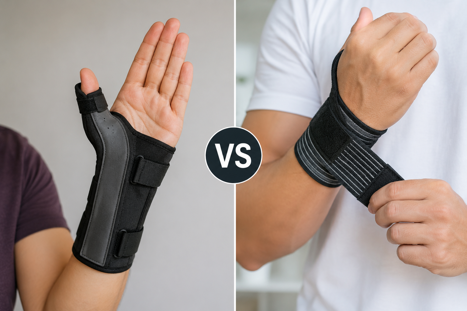 Thumb Spica Splint vs Adjustable Wrist
